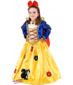 Costume di carnevale PRINCIPESSA DEI BOSCHI LUSSO BABY